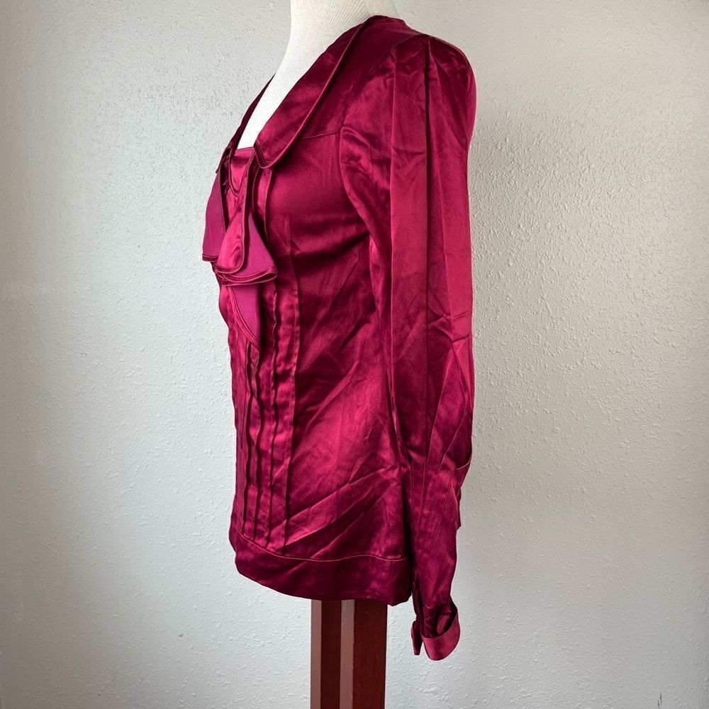 NWT BCBG MaxAzria Silk Blend Blouse Top Size S - Picture 3 of 8